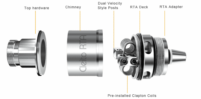 Aspire Cleito RTA System