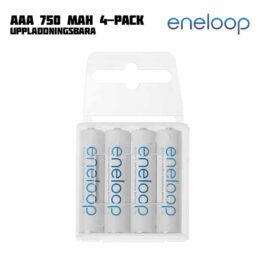 AAA Eneloop 750 mAh (4-pack, Uppladdningsbara)