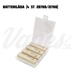 Batterilåda (4 st 20700/21700)