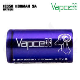 Vapcell 18350 Flat Top (1100 mAh, 9 A)