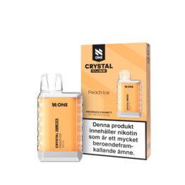 N-One Crystal Cube - Peach Ice (20 mg, Engångs vape)